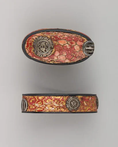Sword-Hilt Collar and Pommel (Fuchigashira)