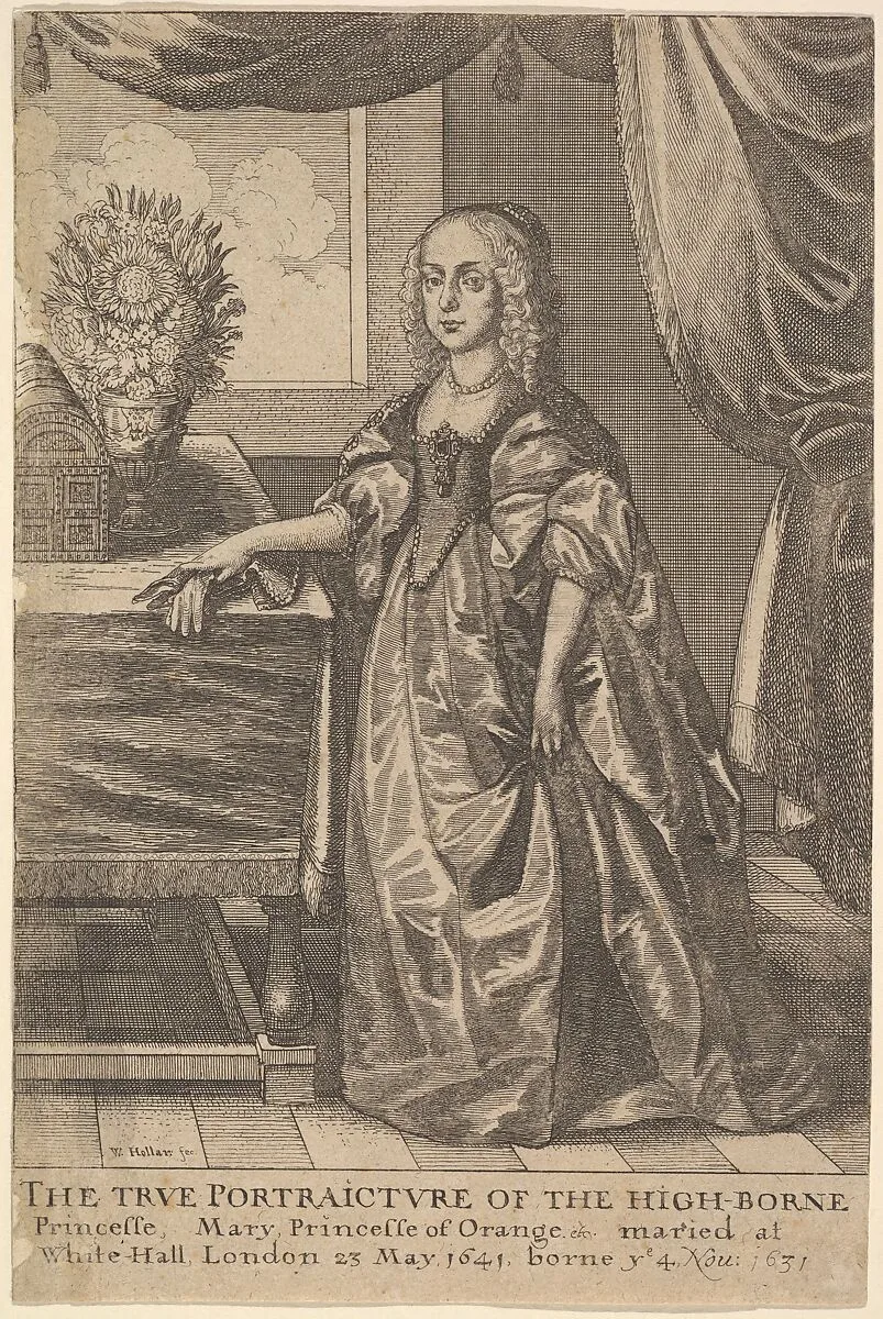 Mary, Princess of Orange — Wenceslaus Hollar|Mary, Princess of Orange