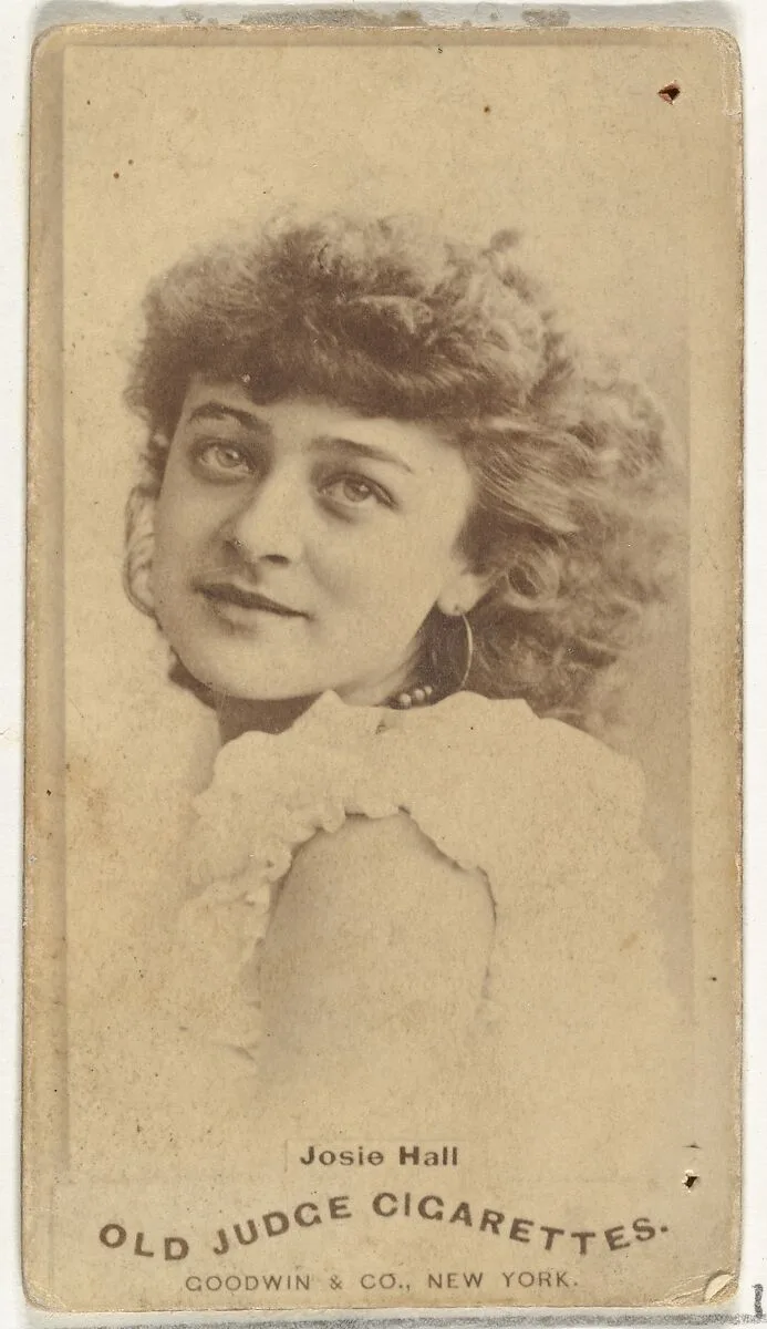 Josie Hall, from the Actors and Actresses series (N171) for Old Judge Cigarettes — Goodwin & Company