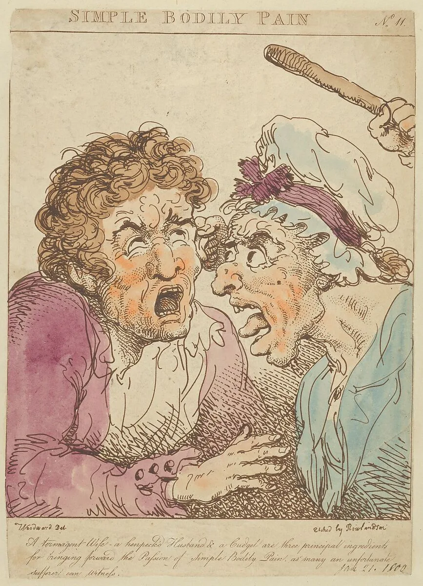 Simple Bodily Pain — Thomas Rowlandson|George Murgatroyd Woodward|Rudolph Ackermann, London