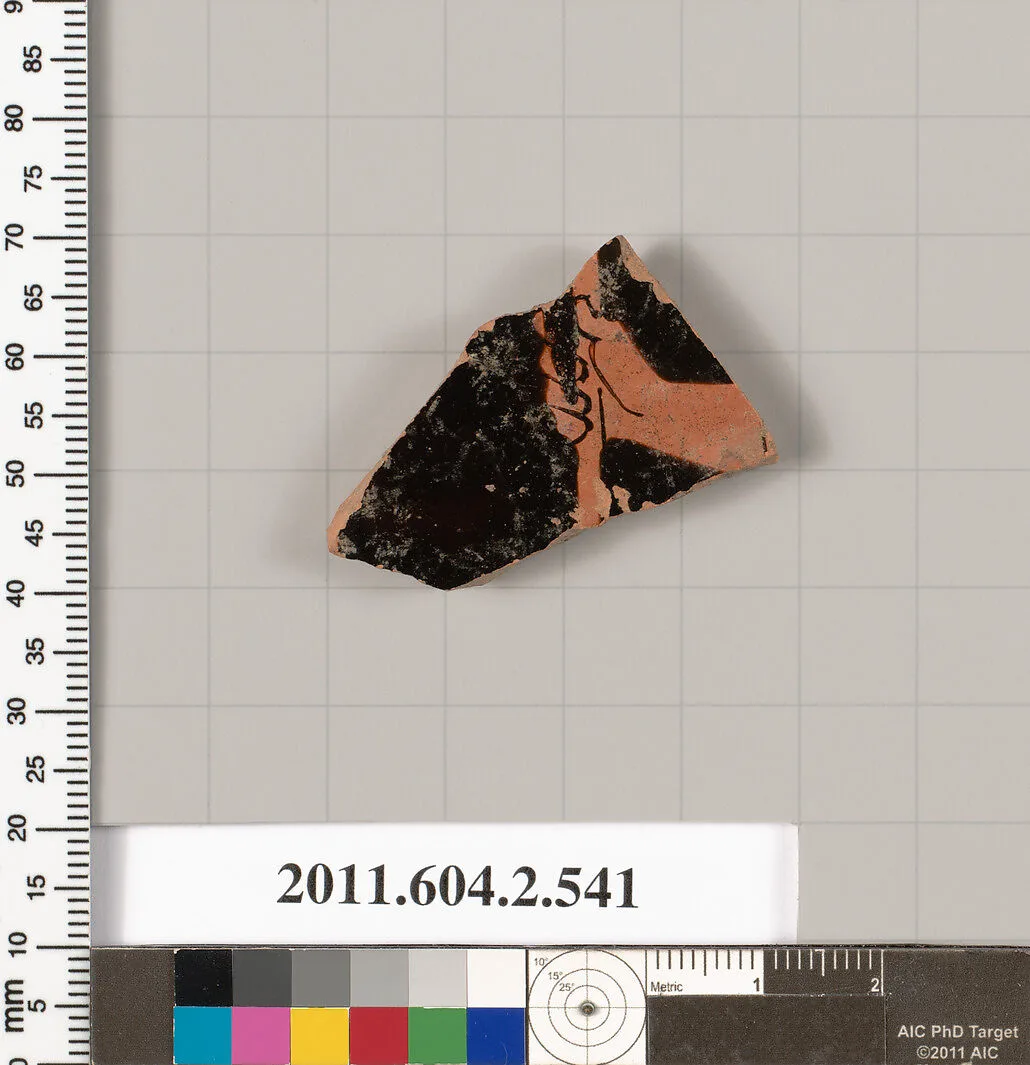 Terracotta fragment of a column-krater (bowl for mixing wine and water) — Unknown