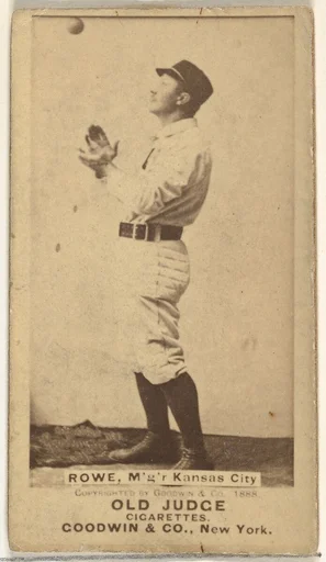 David Elwood "Dave" Rowe, Manager, Kansas City Cowboys, from the Old Judge series (N172) for Old Judge Cigarettes