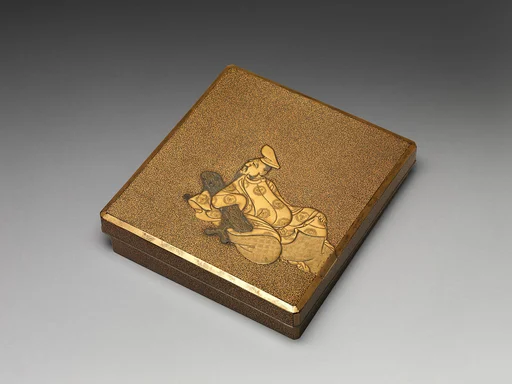柿本人麻呂蒔絵硯箱|Writing Box (Suzuribako) with the Poet Kakinomoto no Hitomaro