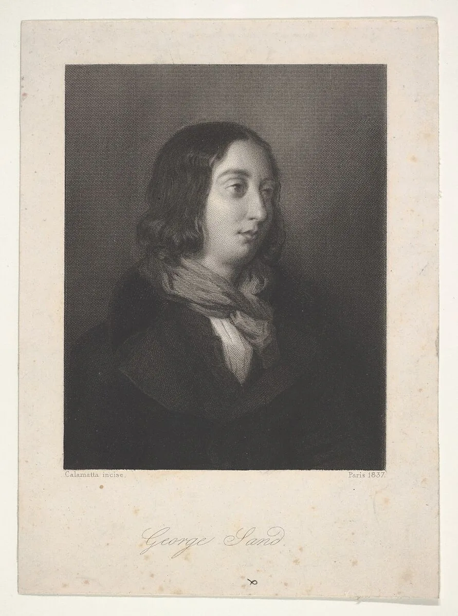 Portrait of George Sand — Luigi Calamatta|George Sand
