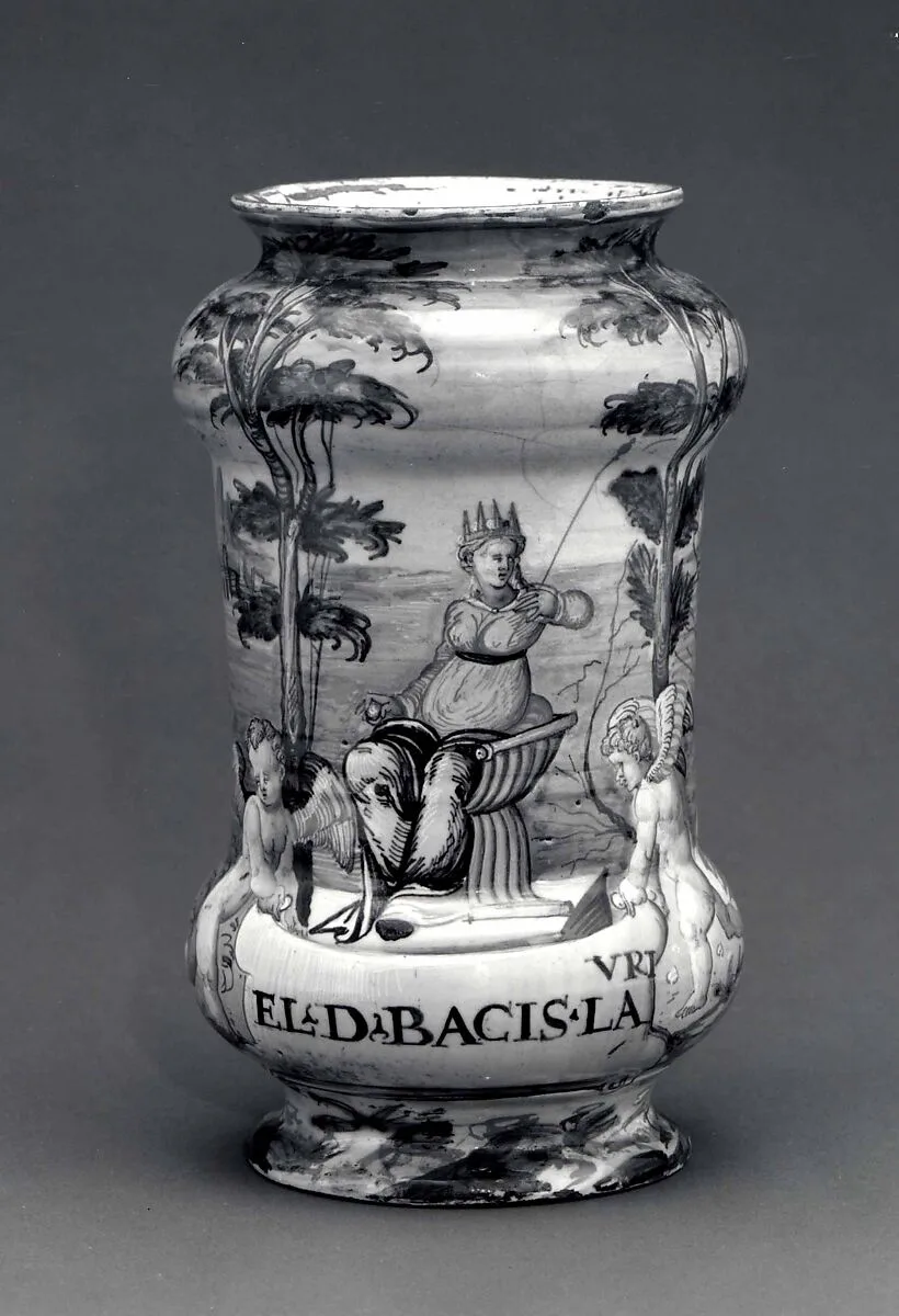Apothecary jar (albarello) — Unknown