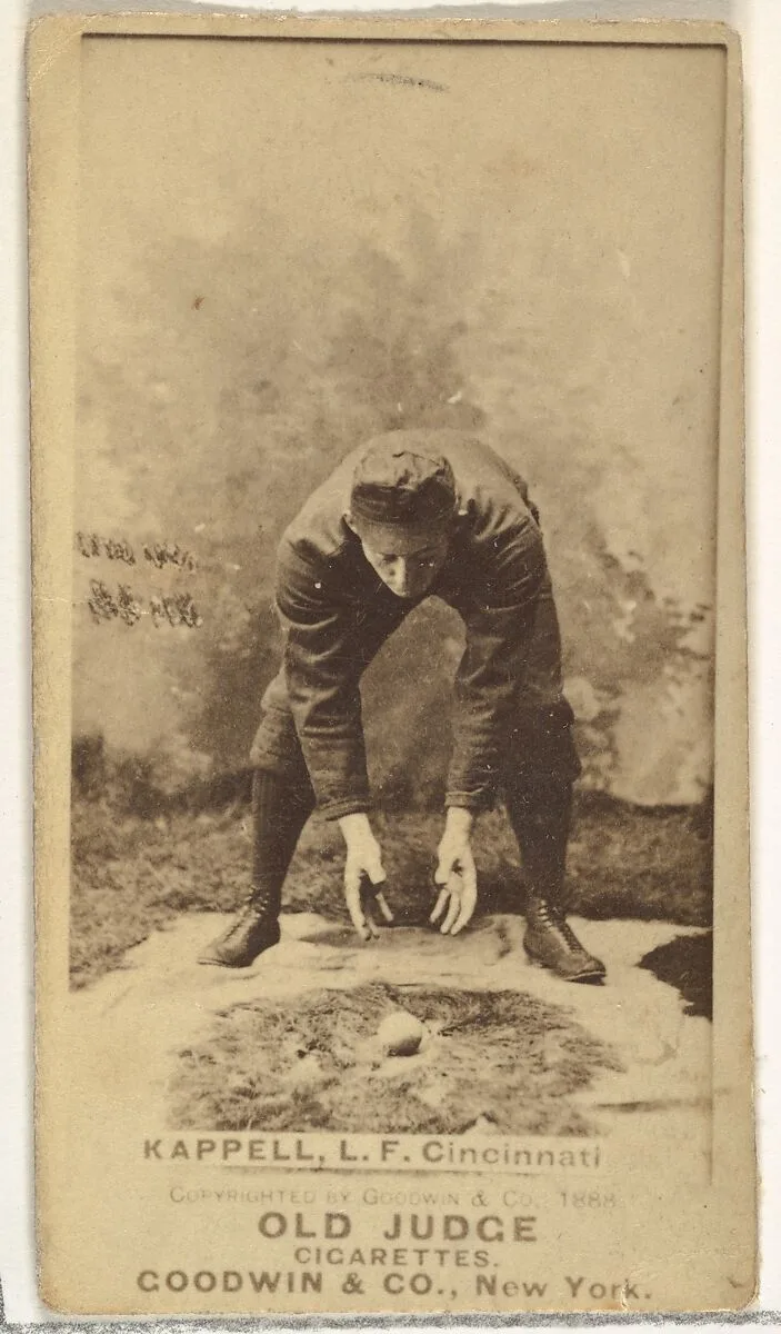 Henry "Heinie" Kappel, Left Field, Cincinnati, from the Old Judge series (N172) for Old Judge Cigarettes — Goodwin & Company
