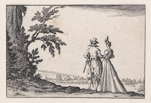 La Promenade (The Walk), from Les Caprices Series A, The Florence Set