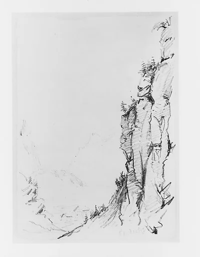 Kandersteg from the Klus of the Gasternthal (from "Splendid Mountain Watercolours" Sketchbook)