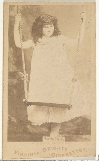Hattie Stark, from the Actors and Actresses series (N45, Type 1) for Virginia Brights Cigarettes