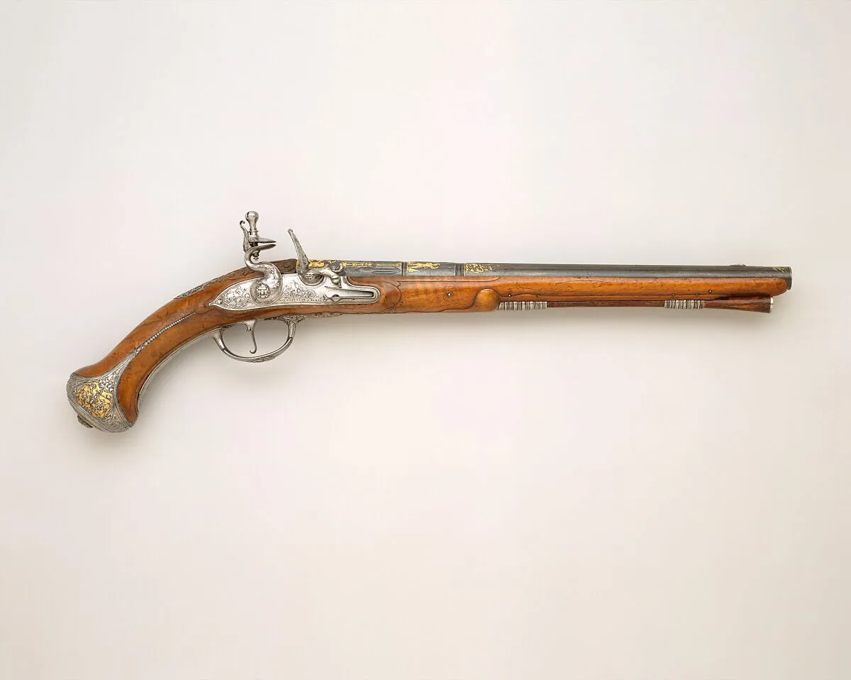 Flintlock Pistol Made for Charles XI of Sweden (1655–1697) — Bertrand Piraube