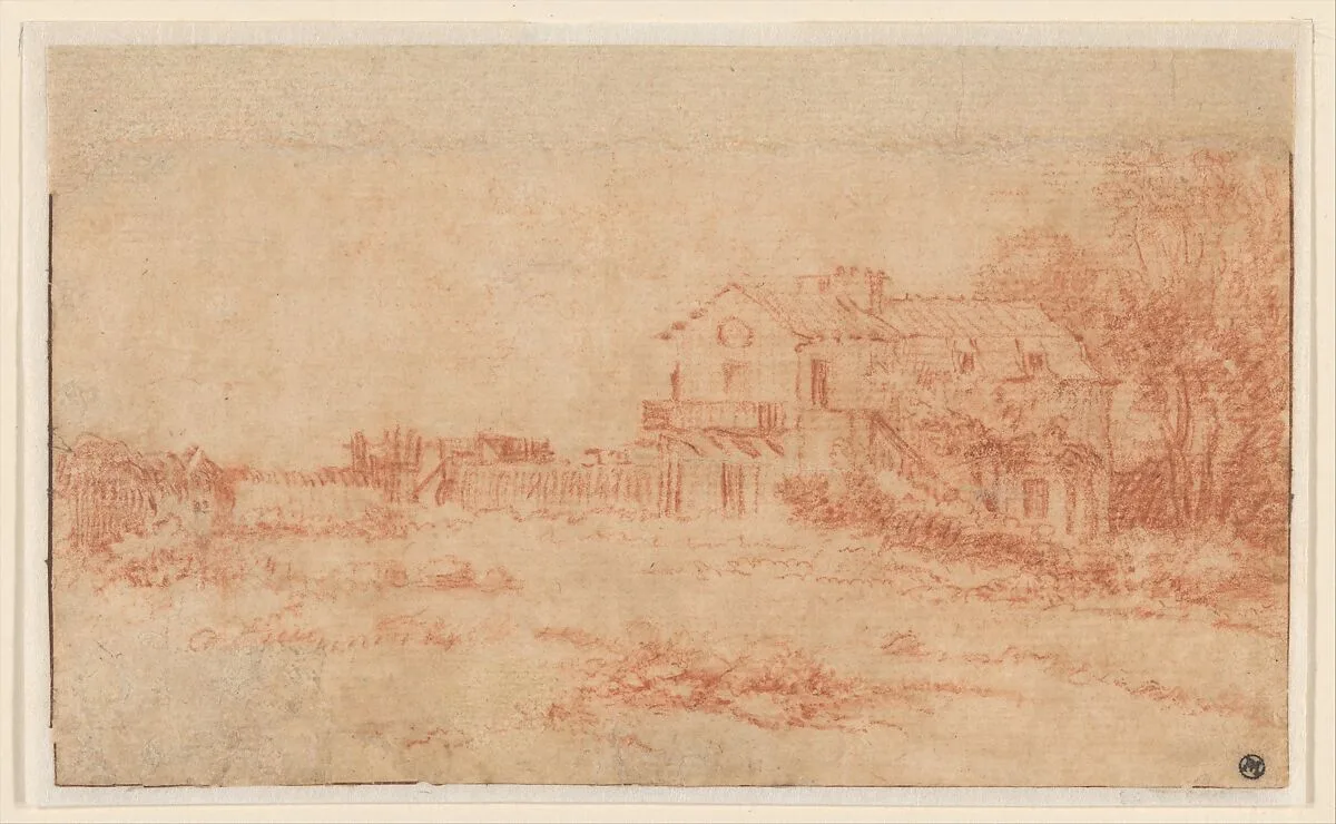 Landscape with a Country House — Antoine Watteau|Antoine Watteau|Anonymous, French, 18th century