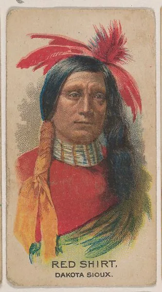 Red Shirt, Dakota Sioux, insert card from the Indian Chiefs series (D46), issued by the Weber Baking Company — Weber Baking Company