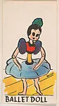 Ballet Doll, bakery insert card from the Pinocchio Circus Performers series (D64) — Walt Disney Productions