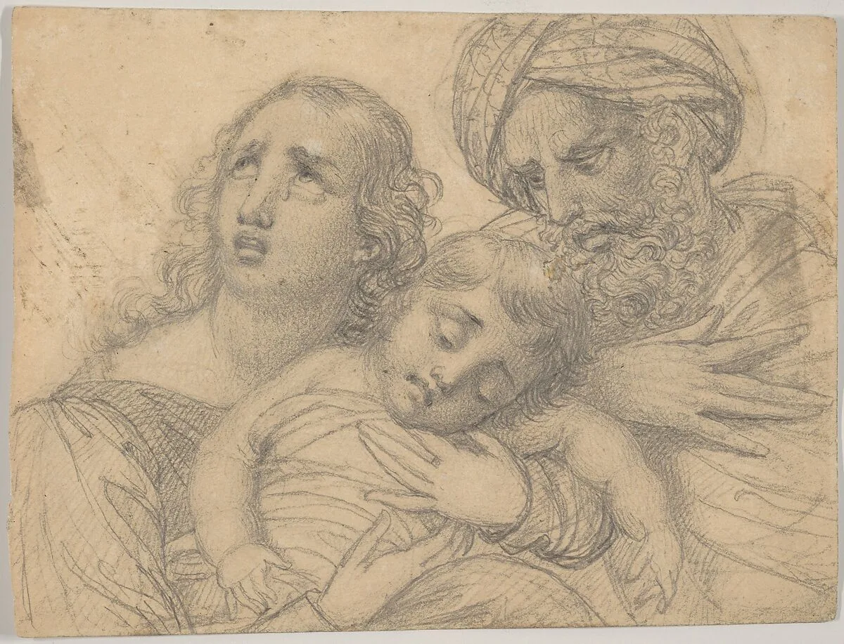 A Woman and a Turbaned Man in Despair with a Young Child — François Joseph Navez