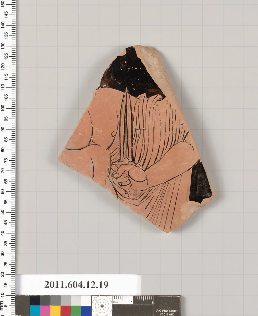 Terracotta fragment of a closed shape — Unknown