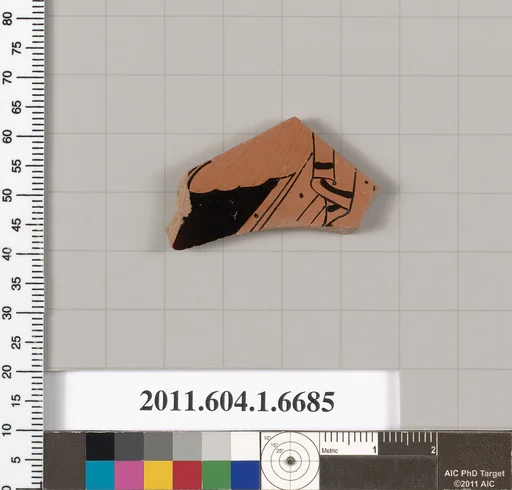 Terracotta fragment of a kylix (drinking cup)