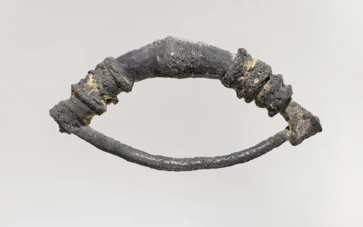 Silver fibula (safety pin)
