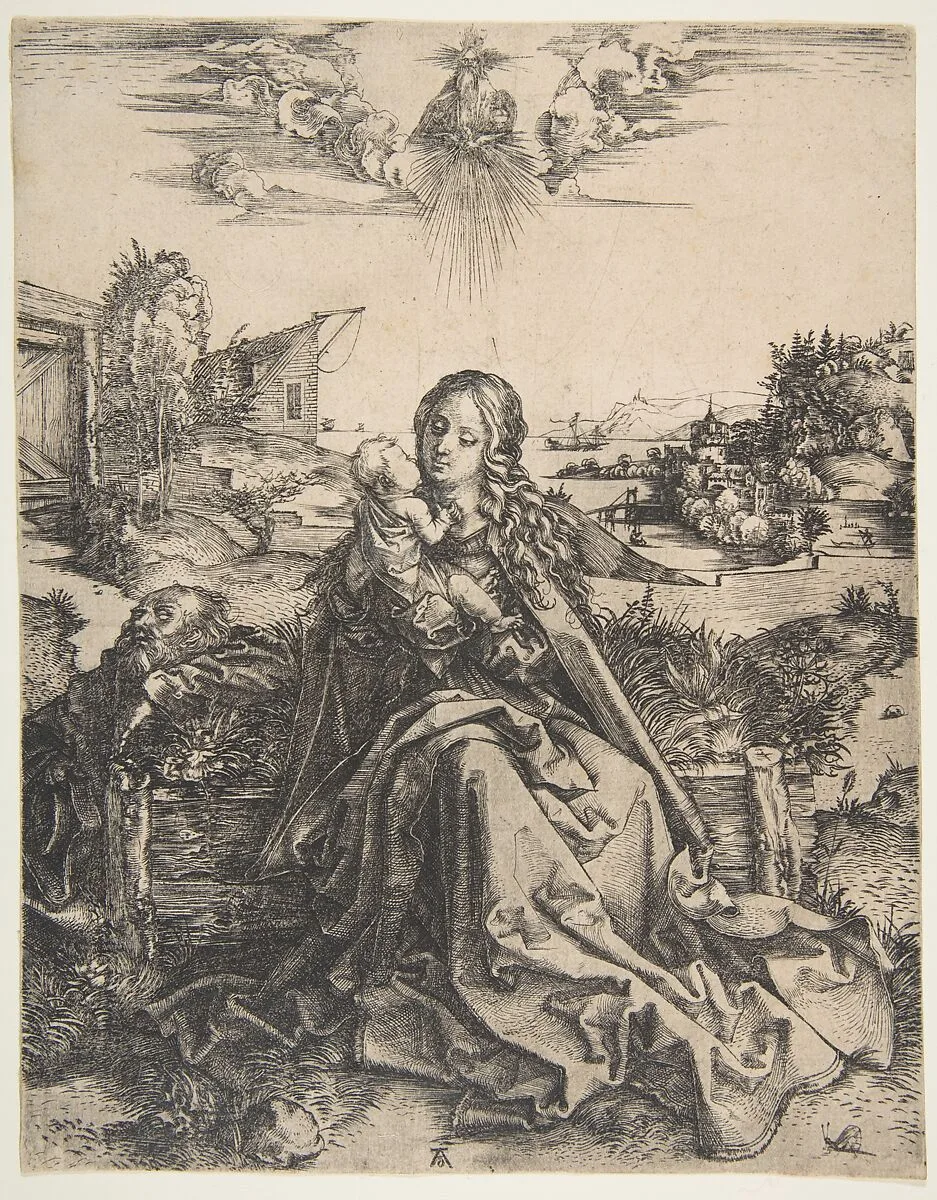 Holy Family with a Dragonfly — Albrecht Dürer