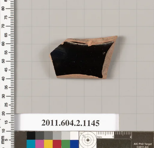Terracotta fragment from a pyxis lid (box)