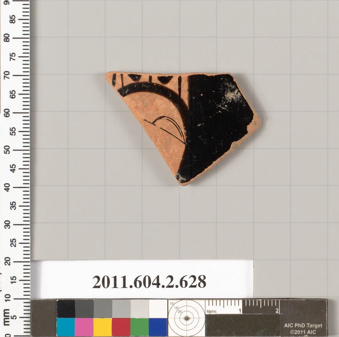 Terracotta fragment of a column-krater (bowl for mixing wine and water) — Unknown