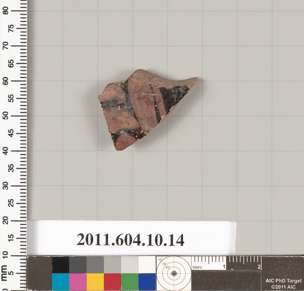 Terracotta fragment of a kylix (drinking cup) — Unknown