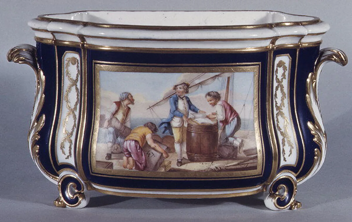 Flower vase (cuvette à fleurs courteille) — Sèvres Manufactory|Jean-Louis Morin