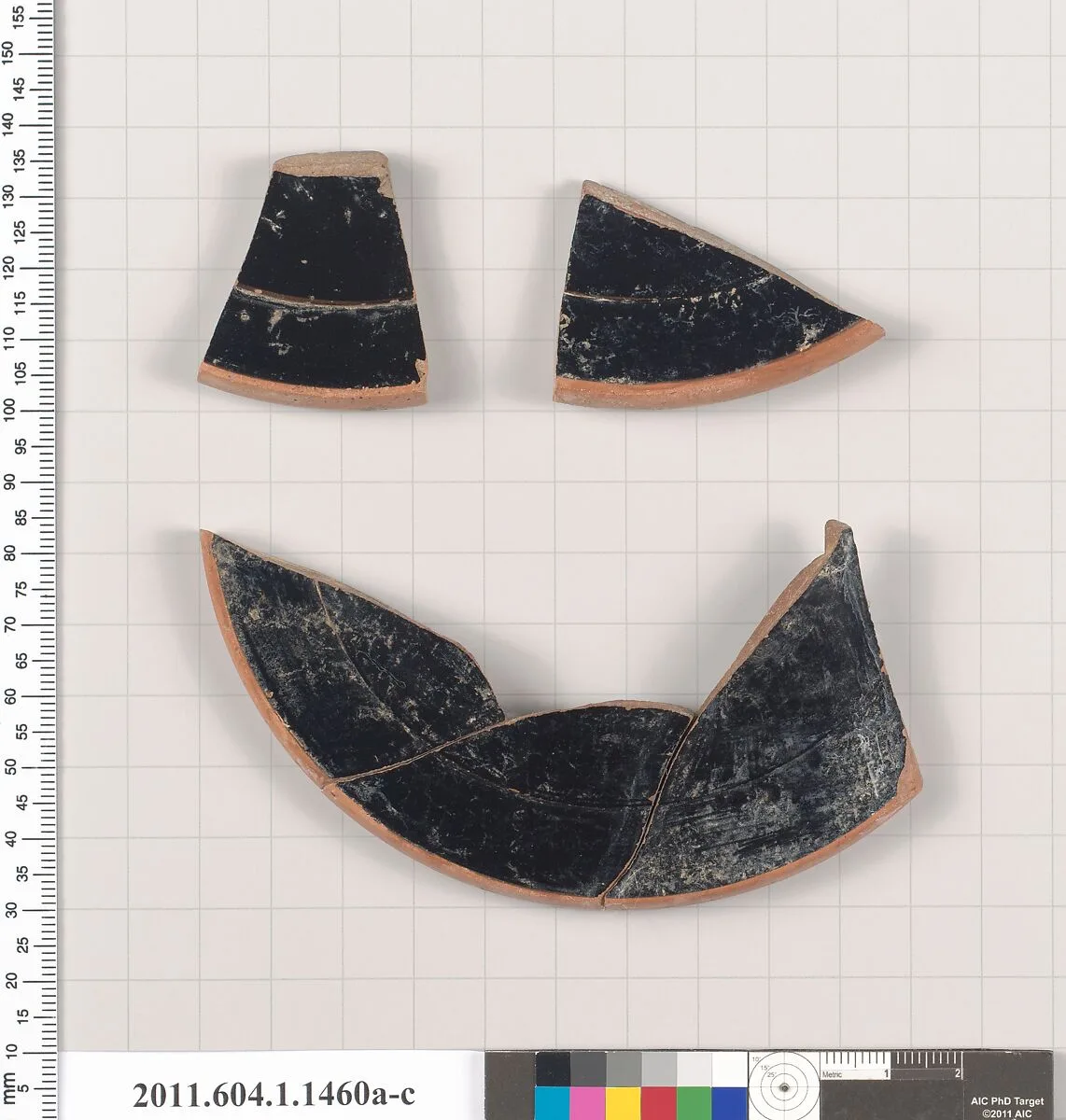 Terracotta fragments of kylikes (drinking cups) — Unknown
