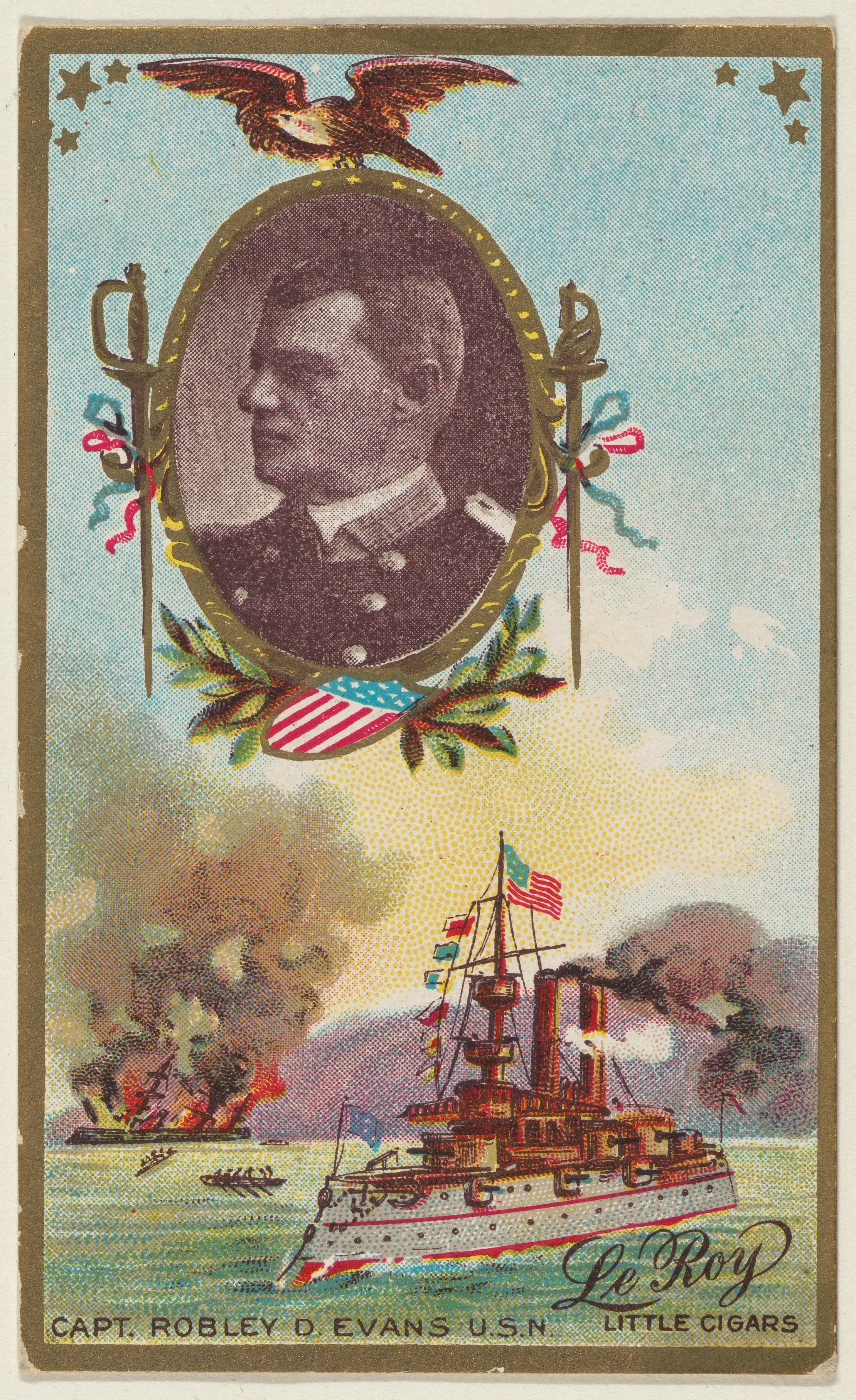 Captain Robley D. Evans, U.S. Navy, from the "Generals" series (T63), issued by LeRoy Little Cigars — LeRoy Little Cigars