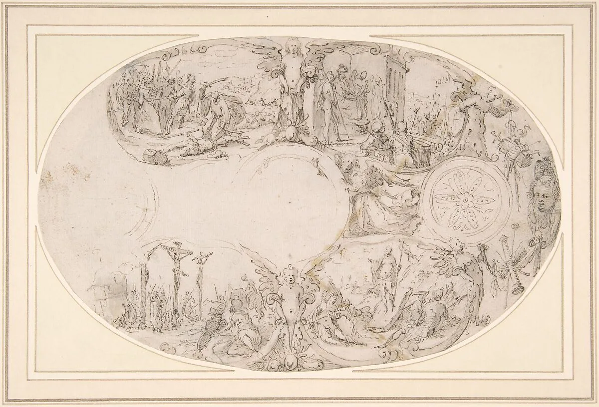 Design for a Silver Vessel with Scenes from the Passion of Christ — Paulus Willemsz. van Vianen