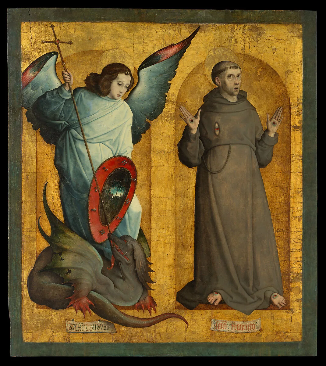 Saints Michael and Francis — Juan de Flandes