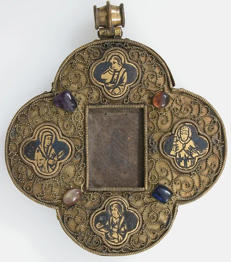 Quatrefoil Mount for a Medieval Ivory of the Crucifixion
