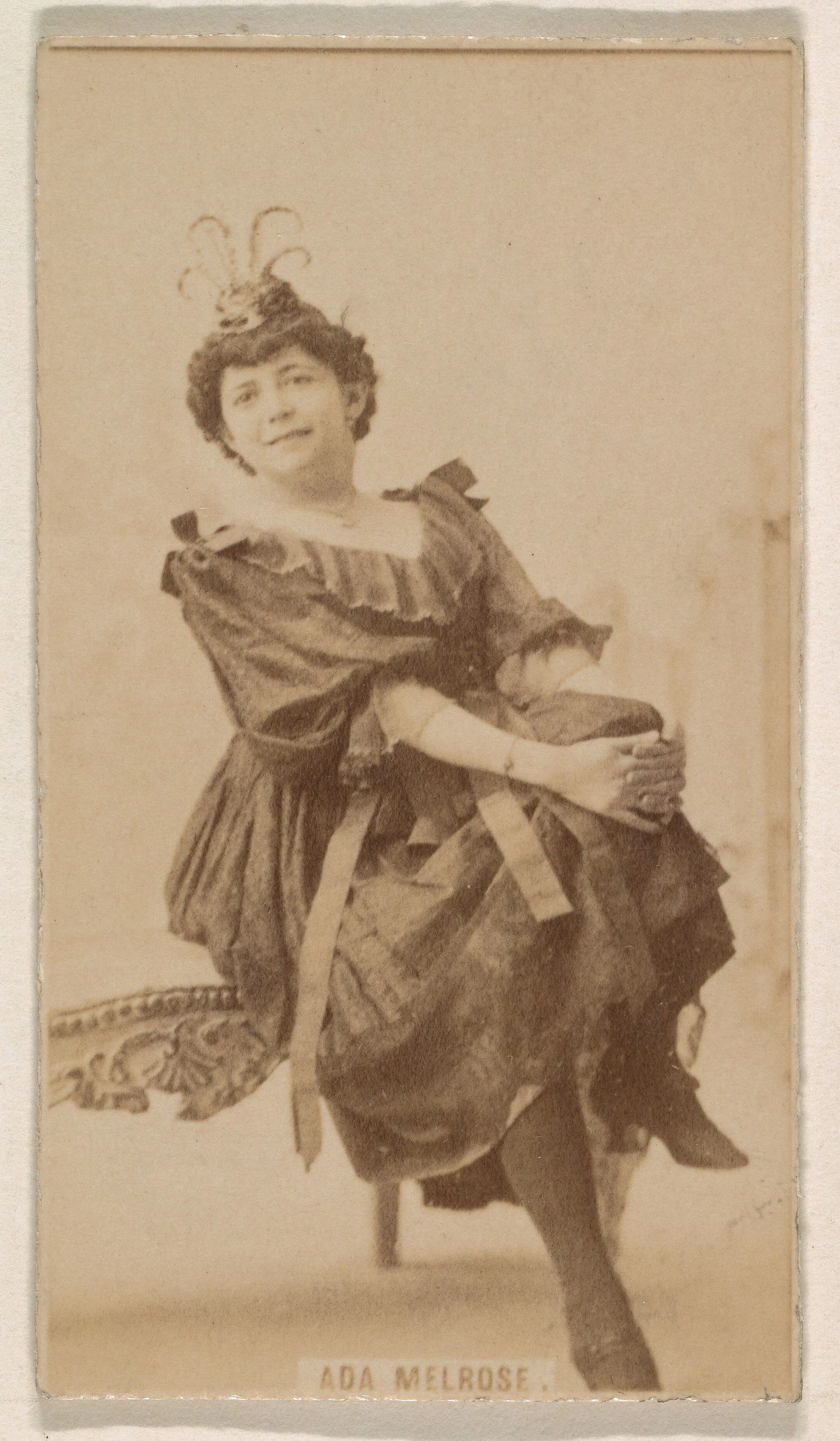 Ada Melrose, from the Actresses series (N245) issued by Kinney Brothers to promote Sweet Caporal Cigarettes — Kinney Brothers Tobacco Company