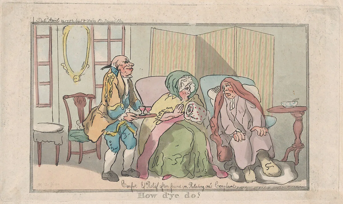 How d'ye do? — S. W. Fores|Elizabeth Jackson|Thomas Rowlandson