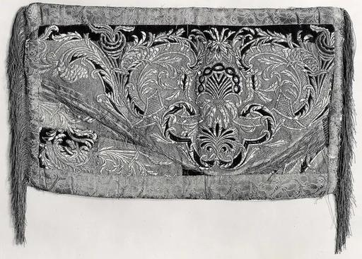 Part of a cope (?) made into a cushion