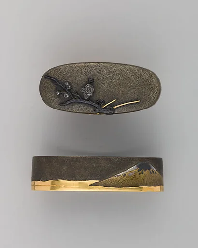 Sword-Hilt Collar and Pommel (Fuchigashira)