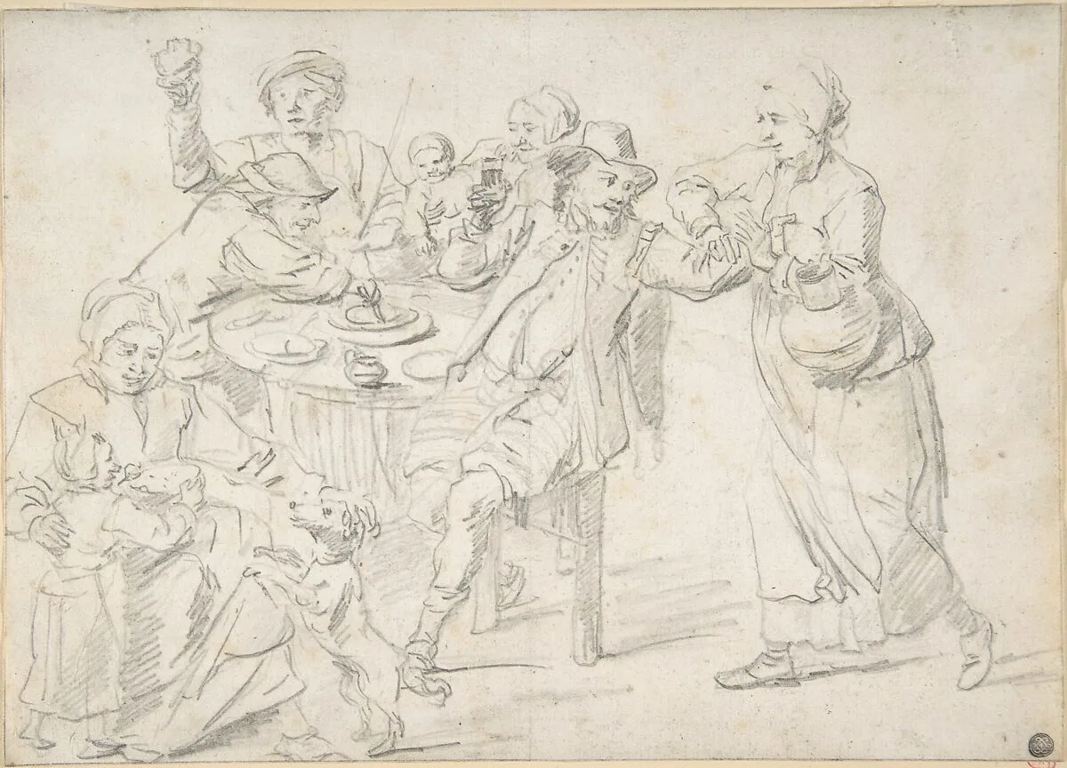 A Family Carousing — David Teniers the Younger