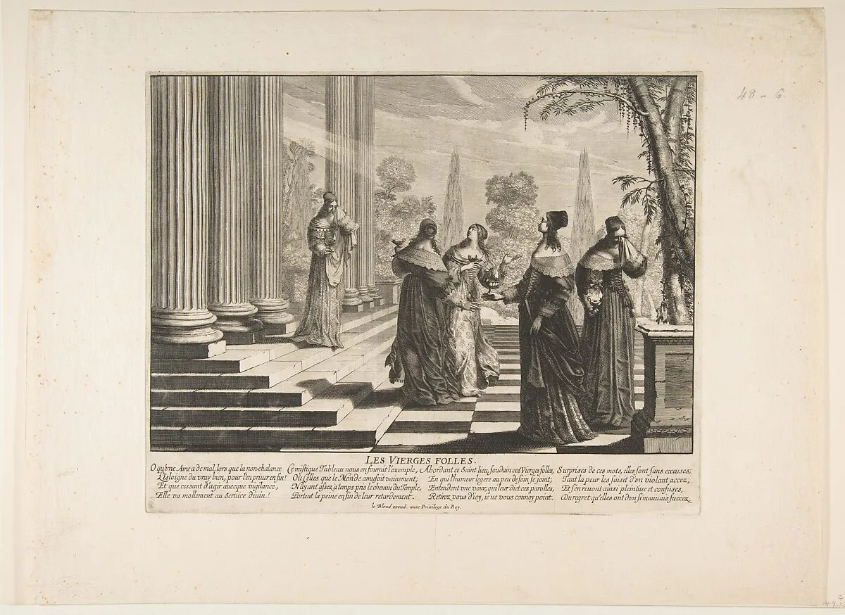 The Foolish Virgins Rejected — Abraham Bosse|Jean I Leblond