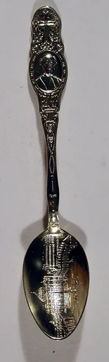 Souvenir spoon with depiction of St. Peter's Basilica