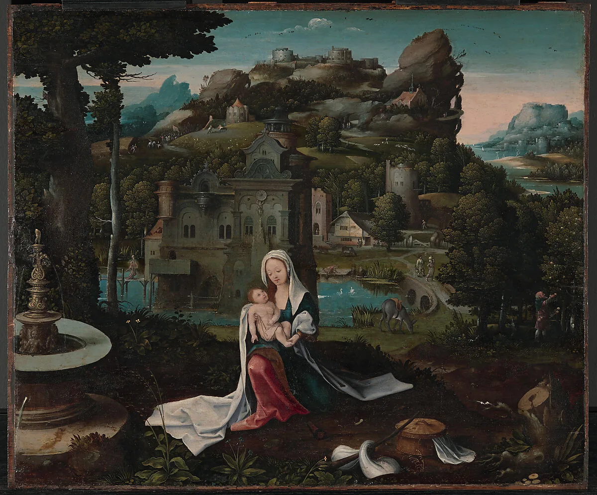 The Rest on the Flight into Egypt — Netherlandish (Antwerp) Painters