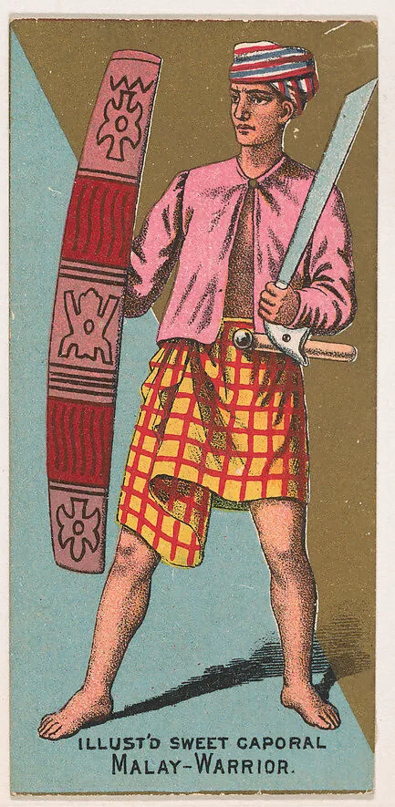 Malay Warrior, from the Military Series (N224) issued by Kinney Tobacco Company to promote Sweet Caporal Cigarettes — Kinney Brothers Tobacco Company