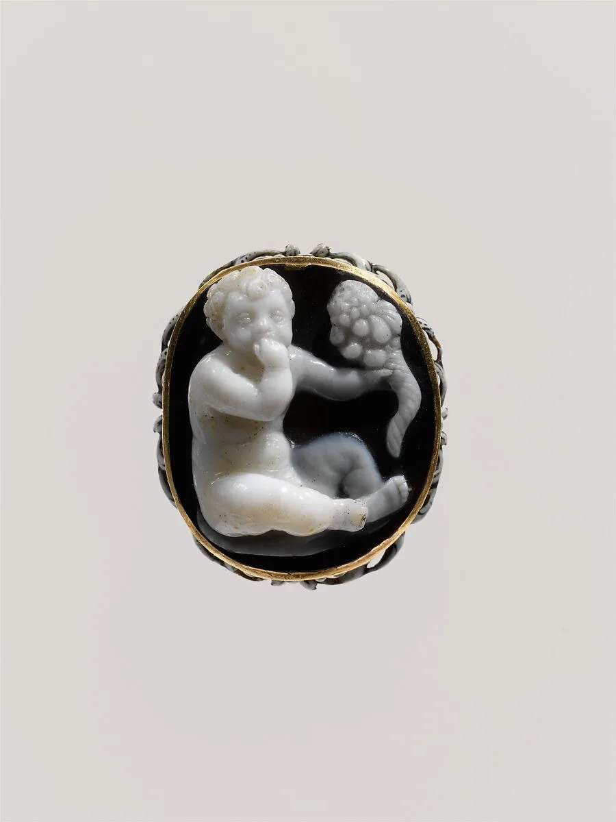 Sardonyx cameo of the infant Harpokrates — Unknown