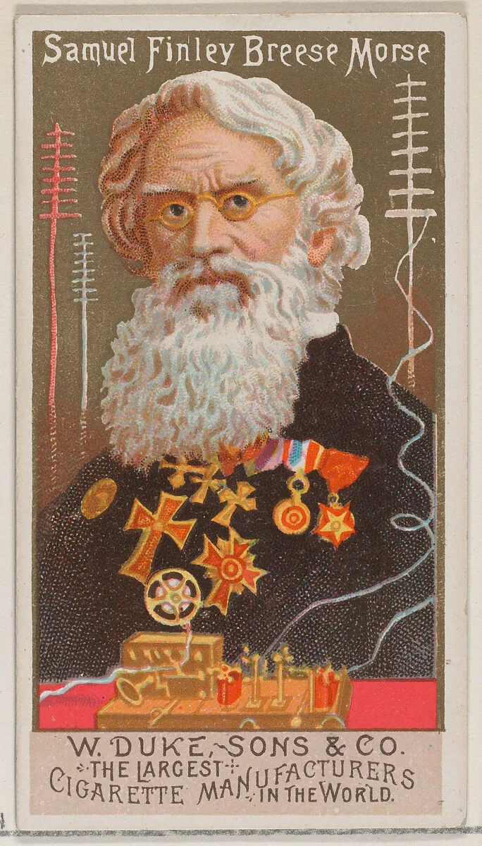 Samuel Finley Breese Morse, from the series Great Americans (N76) for Duke brand cigarettes — W. Duke, Sons & Co.