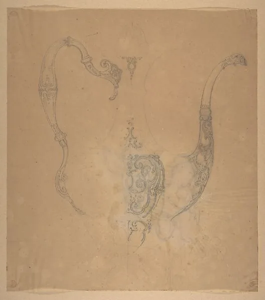 Design for an ewer from the Workshop of Froment-Meurice — Jacques-Charles-François-Marie Froment-Meurice