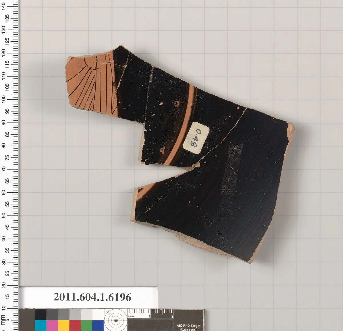 Terracotta fragment of a kylix (drinking cup) — Unknown