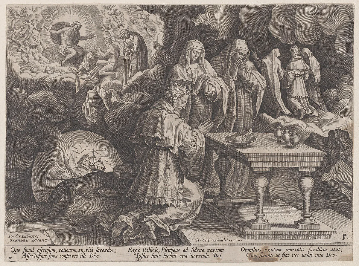 Old Age and Death, from "The Course of Human Life" — Jan van der Straet, called Stradanus|Pieter Jalhea Furnius|Hieronymus Cock