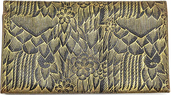 Gilded leather wallet — Wiener Werkstätte