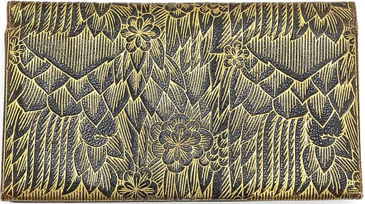 Gilded leather wallet
