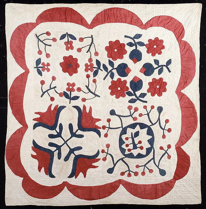 Crib Quilt, Album pattern — Unknown
