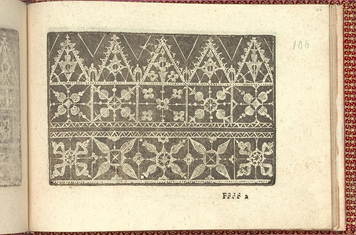 Corona delle Nobili et Virtuose Donne: Libro I-IV, page 106 (recto) — Cesare Vecellio
