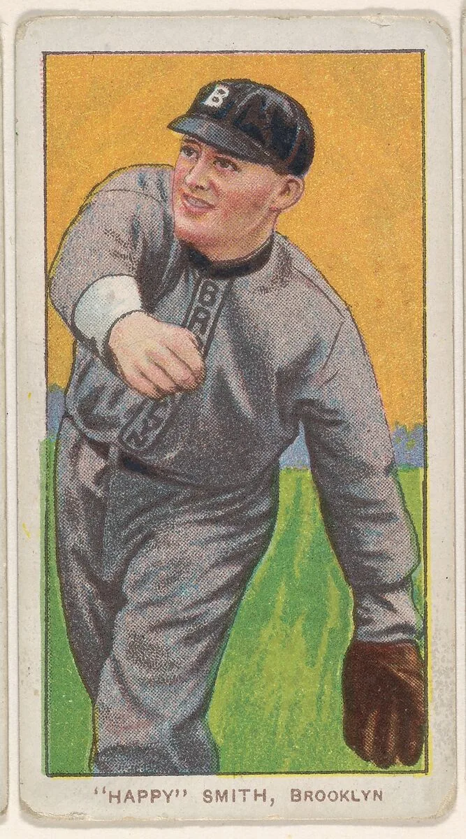 "Happy" Smith, Brooklyn, National League, from the White Border series (T206) for the American Tobacco Company — American Tobacco Company